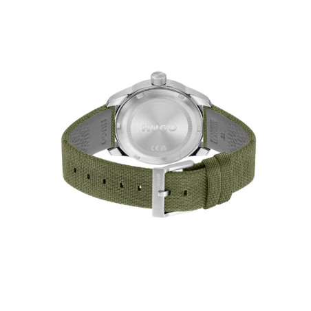 Reloj Hugo Boss acero correa cuero verde hombre 1530331