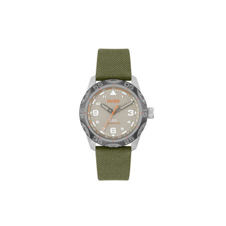 Reloj Hugo Boss acero correa cuero verde hombre 1530331