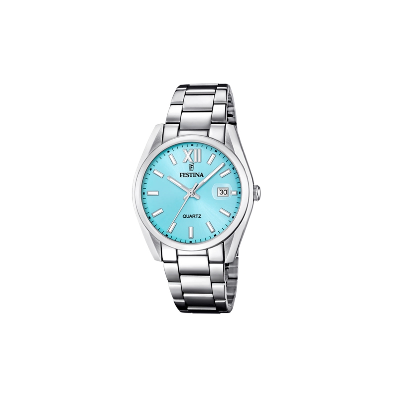 Reloj minimalista de hombre Lotus 18357-A. Pavonado en color azul.