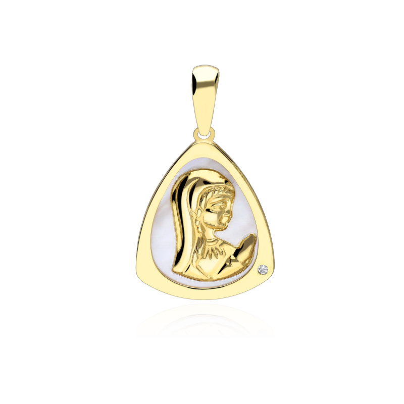 Medalla Virgen oro 18k