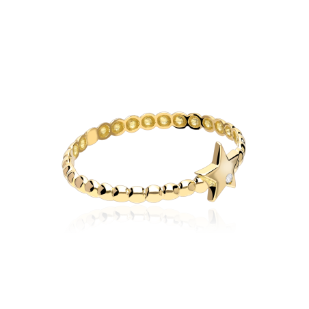 Anillo Oro 18k y diamante 0.004cts "Düben"