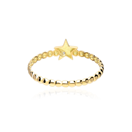 Anillo Oro 18k y diamante 0.004cts "Düben"