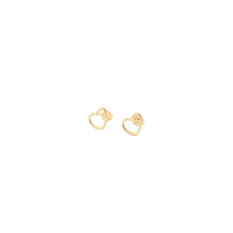 Pendientes Agatha Corazón plata recubrimiento oro 18k 2390507-157-TU