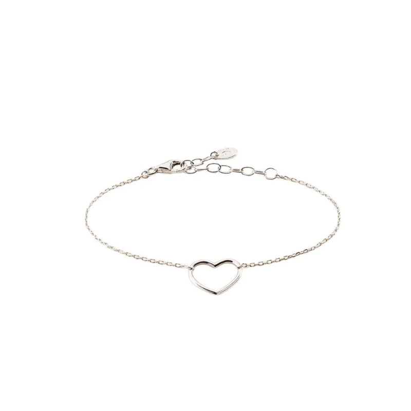 Pulsera Agatha Paris Filcoeur Corazón Plata Baño Rodio 2420777-050-TU