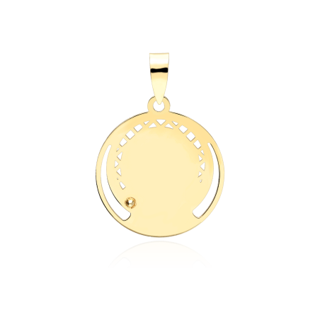 Medalla oro 18k Virgen Niña "Lucia"