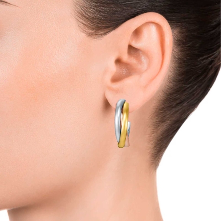 Pendientes Viceroy Entrelazados Tres Tonos 75320E01019 Pendientes Viceroy Entrelazados Tres Tonos 75320E01019