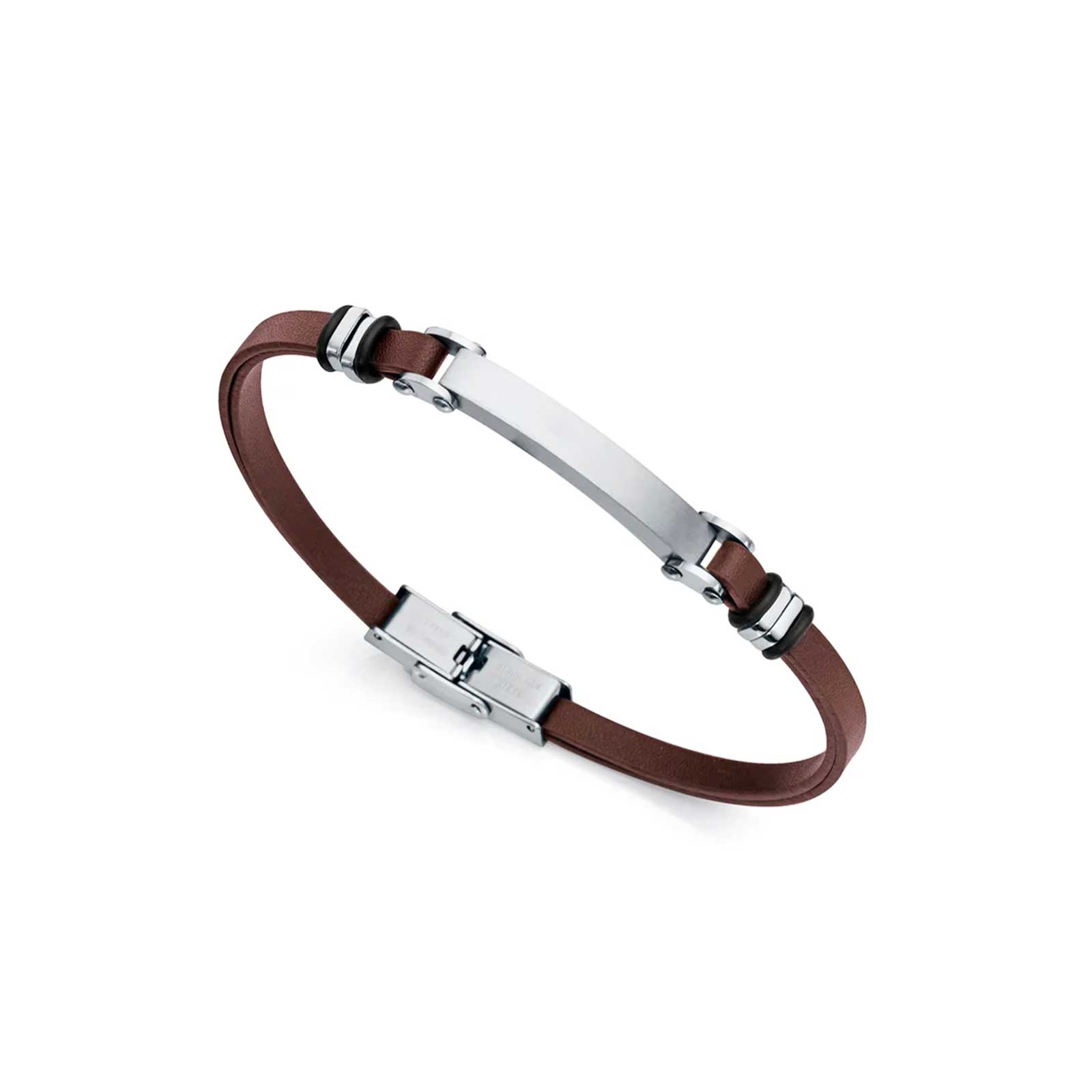 Bracciale Uomo Luca Barra In Acciaio Con Ip Rosato E Rosa Dei Venti