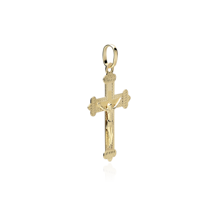 Colgante Cruz Cristo oro 18k