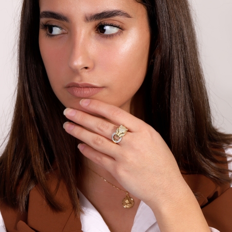 Anillo Pantera Oro 18k "Wakan"