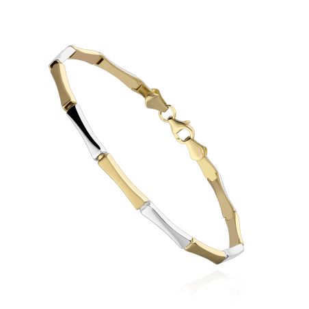 Pulsera Oro 18k bicolor "Bauly"