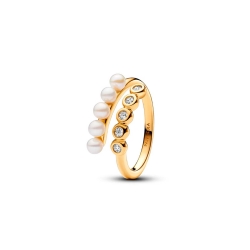 Anillo Pandora Abierto con perlas 163146C01