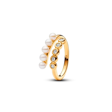 Anillo Pandora Abierto con perlas 163146C01