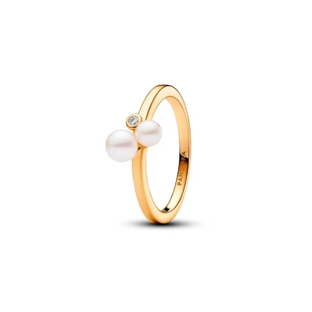 Anillo Pandora Dúo de Perlas 163156C01