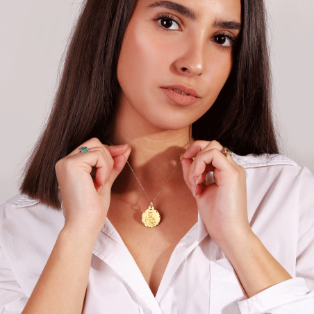 Medalla Oro 18k 20mm "Corazón de Jesús"