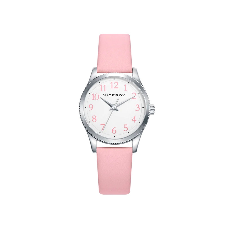 Reloj Viceroy Niña Acero y Piel Rosa + Pulsera de piel trenzada 41132-04