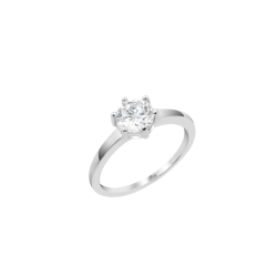 Anillo Lotus plata solitario circonita mujer LP3740 3 11