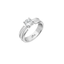 Anillo Lotus plata solitario circonita mujer LP3680 3 11