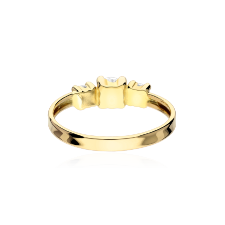 Anillo Oro 18k con tres Circonitas "Böhlen"