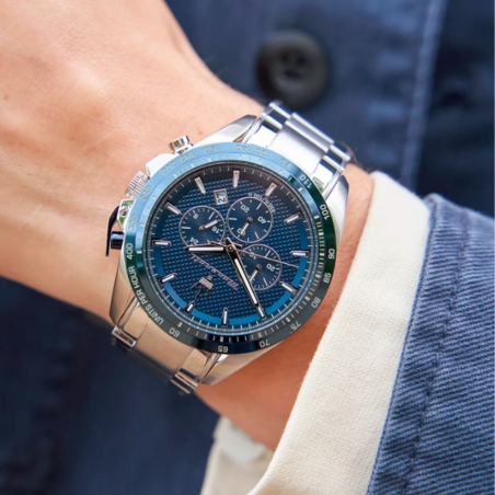 Reloj Maserati Traguardo acero esfera azul hombre R8873612043