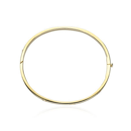 Pulsera Rígida Diamantes y Oro 18k "Baruth"