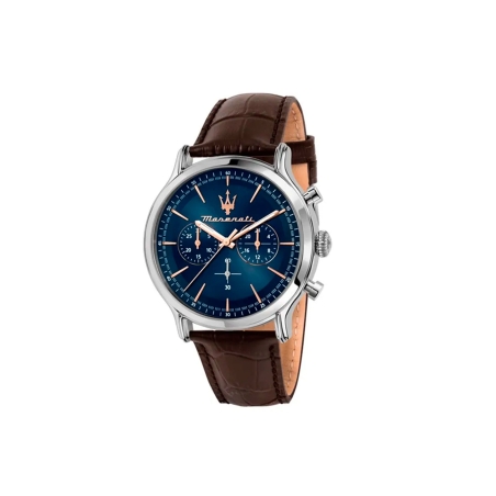 Reloj Maserati Epoca Hombre Marrón y Azul Cronógrafo R8871618014