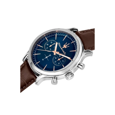 Reloj Maserati Epoca Hombre Marrón y Azul Cronógrafo R8871618014