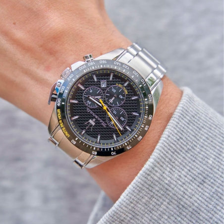 Reloj Maserati Traguardo acero esfera negra hombre R8873612042