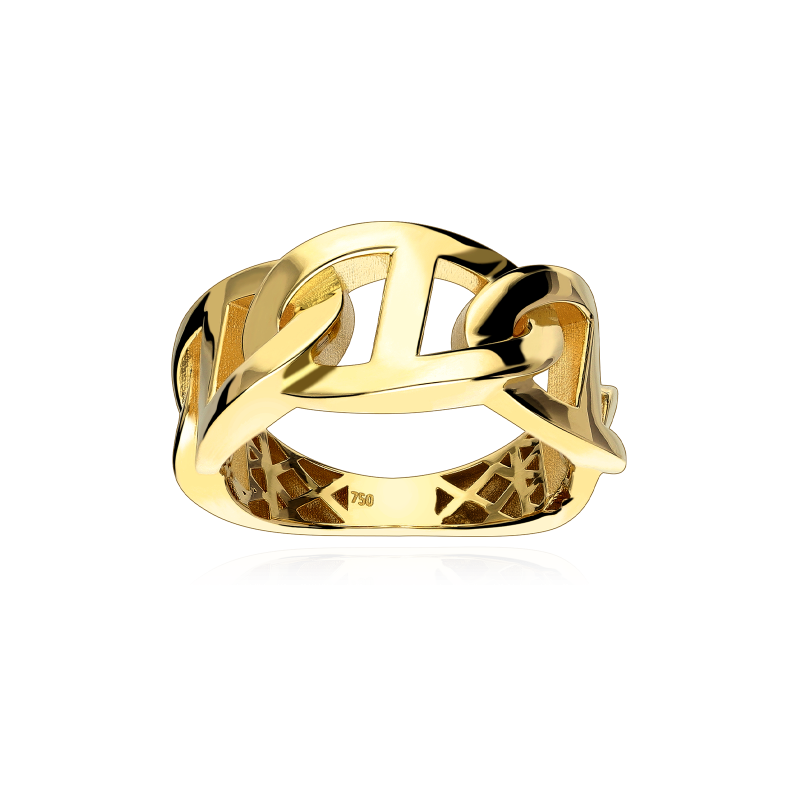 Anillo Eslabones Oro 18 k "Bamberg"