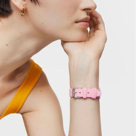 Reloj Tous digital con correa de silicona en color rosa y caja de acero TOUS B-Time 3000131400