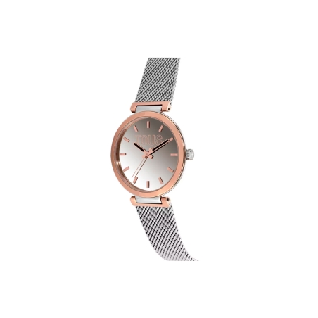 Reloj analógico con brazalete de acero y caja de aluminio en color IPRG rosado TOUS S-Mesh Mirror 3000132100