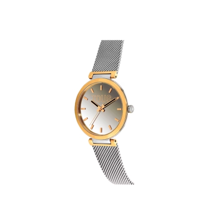 Reloj analógico con brazalete de acero y caja de aluminio en color IPRG dorado TOUS S-Mesh Mirror 3000132000