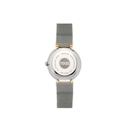 Reloj analógico con brazalete de acero y caja de aluminio en color IPRG dorado TOUS S-Mesh Mirror 3000132000