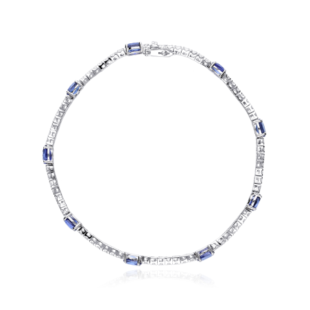 Pulsera Oro 18k, zafiros y diamantes 0.90cts "Balingen"