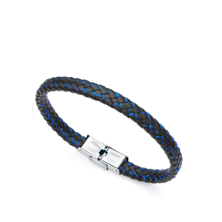 Pulsera Viceroy hombre Heat acero piel y cordón azul 14010P01013