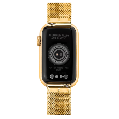 Reloj Tous smartwatch con brazalete acero IPG dorado y caja de aluminio en color IPG dorado T-Band Mesh 3000132200