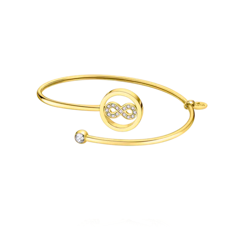 Pulsera Lotus Style mujer acero inoxidable 316L infinito dorada LS2169-2/9