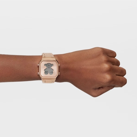 Reloj Tous digital con brazalete de acero IPRG rosa D-BEAR 3000134400