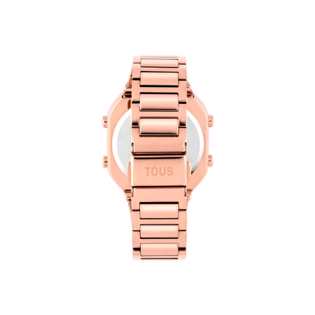Reloj Tous digital con brazalete de acero IPRG rosa D-BEAR 3000134400