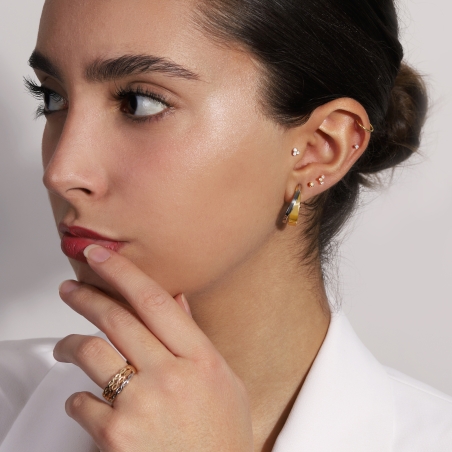 Piercing Oro Amarillo 18k Circonitas "Bottrop"