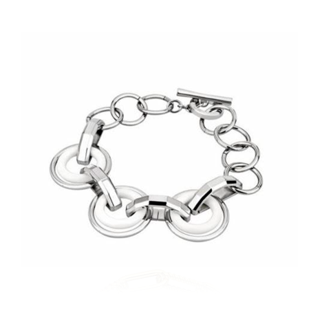 Pulsera Lotus Style mujer brazalete acero inoxidable y resina LS1302-2/1