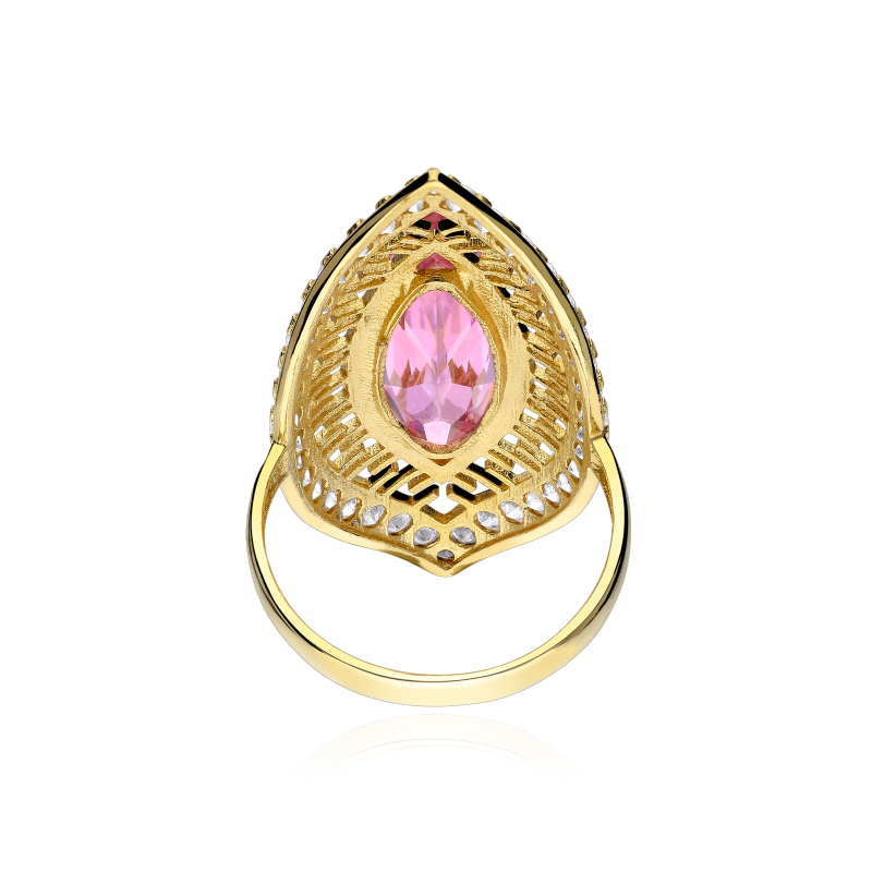 Set di Orecchini Verdi Argento Placcato Oro - Amabile