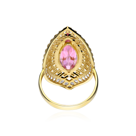 Anillo Lanzadera Oro 18 k Rosa de Francia "Bassum"