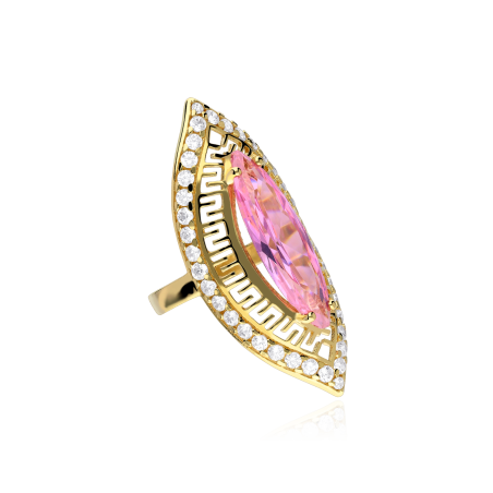 Anillo Lanzadera Oro 18 k Rosa de Francia "Bassum"