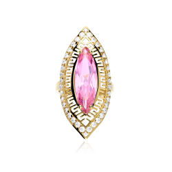 Anillo Lanzadera Oro 18 k Rosa de Francia "Bassum"