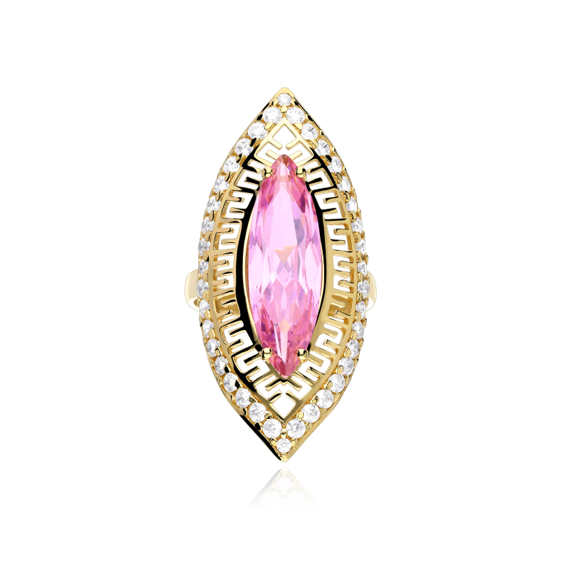 Anillo Lanzadera Oro 18 k Rosa de Francia "Bassum"