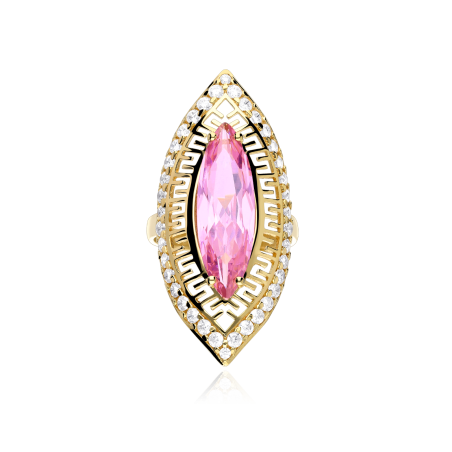 Anillo Lanzadera Oro 18 k Rosa de Francia "Bassum"