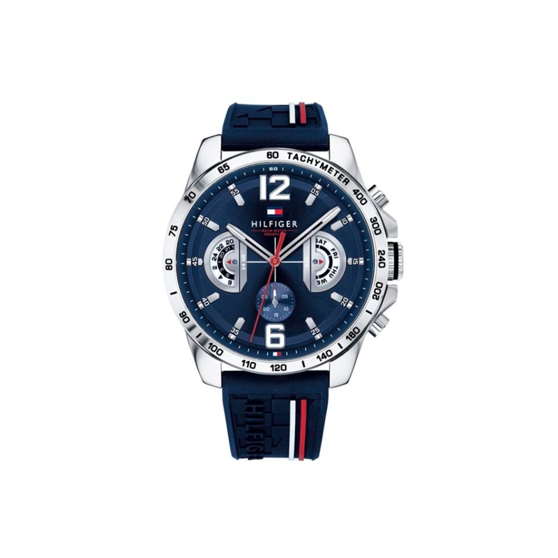 Reloj Tommy Hilfiger de hombre correa silicona a rayas 1791476