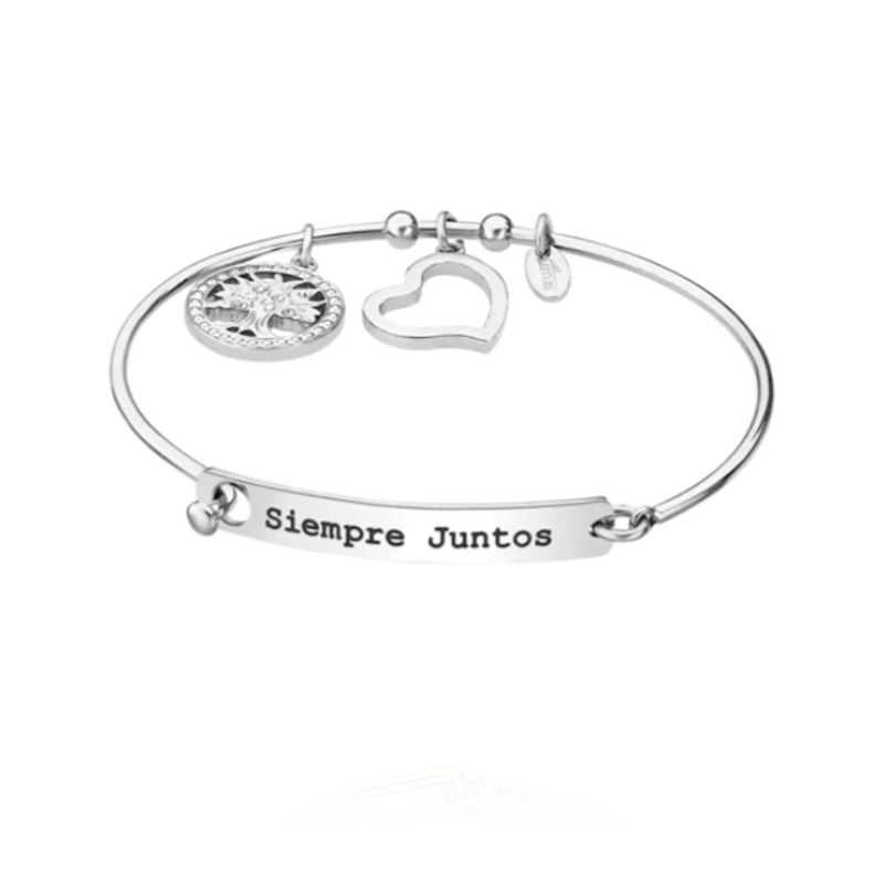 Pulsera Lotus Style mujer acero inoxidable 316L corazón LS2017-2/2