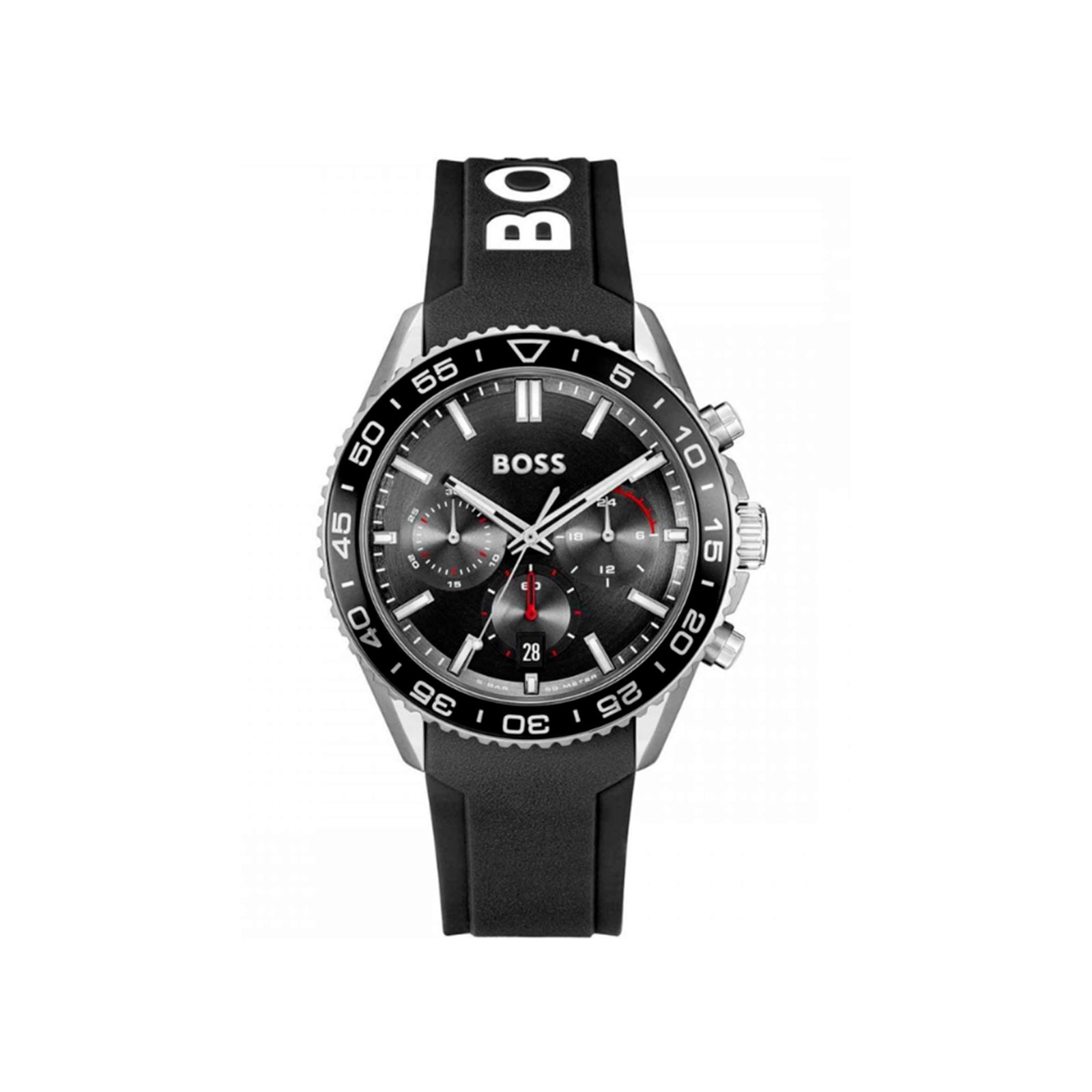 Reloj Hugo Boss acero correa silicona negra hombre 1514141 Joyerias Sanchez