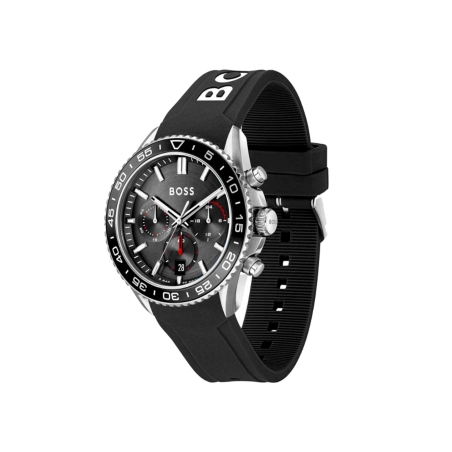 Reloj Hugo Boss acero correa silicona negra hombre 1514141